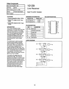 10129N Datasheet PDF Philips Electronics