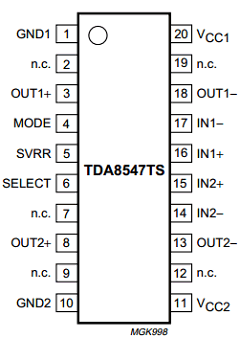 TDA8547TS/N1 Datasheet PDF Philips Electronics