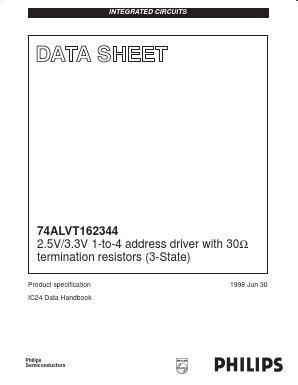 74ALVT162344 Datasheet PDF Philips Electronics
