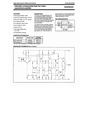 5532-BPA Datasheet PDF Philips Electronics
