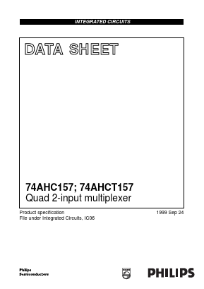 74AHCT157 Datasheet PDF Philips Electronics
