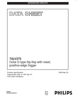 74LV273 Datasheet PDF Philips Electronics