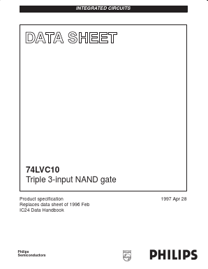 74LVC10DB Datasheet PDF Philips Electronics