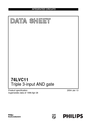 74LVC11PW Datasheet PDF Philips Electronics