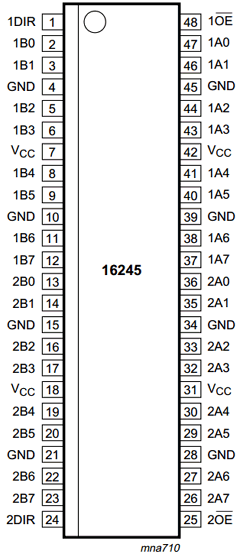 74LVC16245AEV Datasheet PDF Philips Electronics