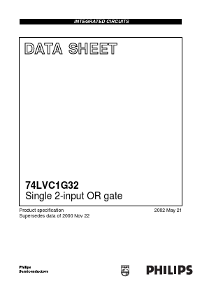 74LVC1G32 Datasheet PDF Philips Electronics