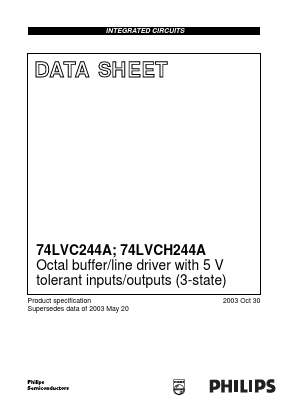 74LVC244APW Datasheet PDF Philips Electronics