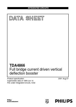 TDA4866 Datasheet PDF Philips Electronics