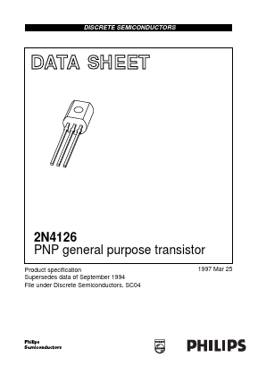 2N4126 Datasheet PDF Philips Electronics
