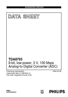 TDA8793HL Datasheet PDF Philips Electronics