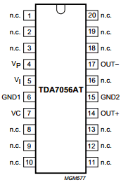 TDA7056AT/N2 Datasheet PDF Philips Electronics