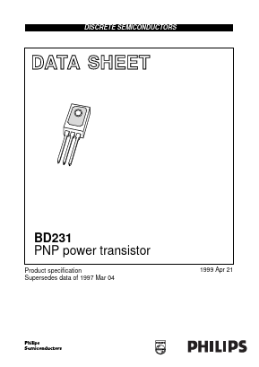 BD231 Datasheet PDF Philips Electronics