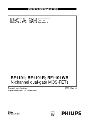 BF1101WR Datasheet PDF Philips Electronics