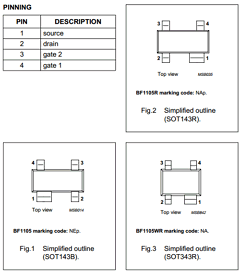 BF1105WR Datasheet PDF Philips Electronics