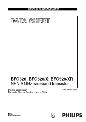 BFG520 Datasheet PDF Philips Electronics