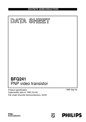 BFQ241 Datasheet PDF Philips Electronics