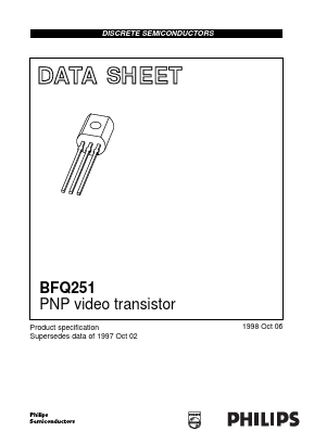 BFQ251 Datasheet PDF Philips Electronics