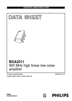 BGA2011 Datasheet PDF Philips Electronics