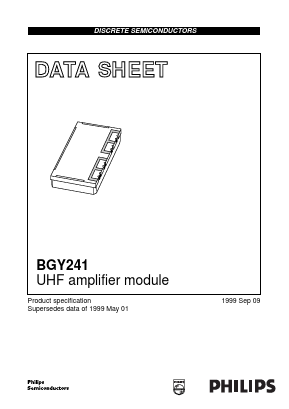 BGY241 Datasheet PDF Philips Electronics