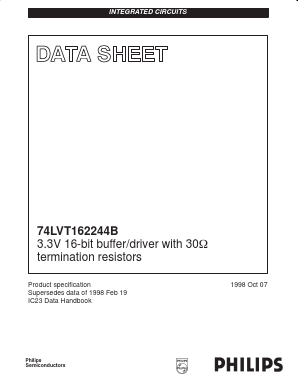 VT162244BDL Datasheet PDF Philips Electronics