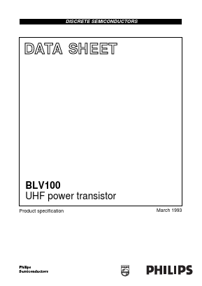 BLV100 Datasheet PDF Philips Electronics