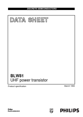 BLW81 Datasheet PDF Philips Electronics
