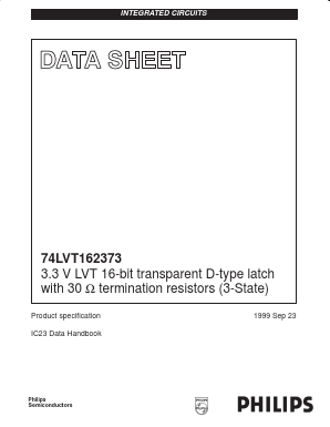 74LVT162373 Datasheet PDF Philips Electronics