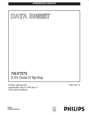 74LVT273 Datasheet PDF Philips Electronics