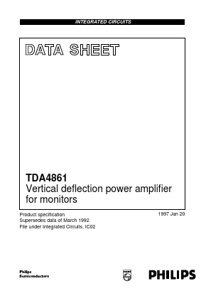 TDA4861 Datasheet PDF Philips Electronics
