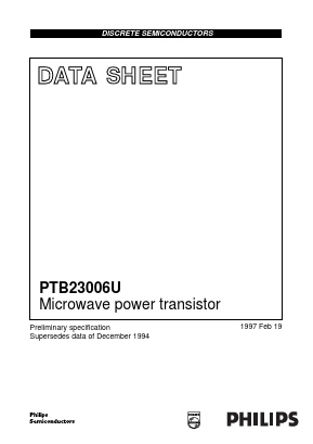 PTB23006U Datasheet PDF Philips Electronics