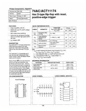 74ACT11174D Datasheet PDF Philips Electronics