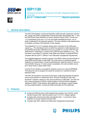 ISP1130 Datasheet PDF Philips Electronics