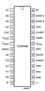 TDA8708B Datasheet PDF Philips Electronics