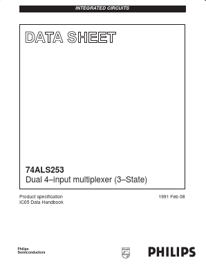 74ALS253DB Datasheet PDF Philips Electronics