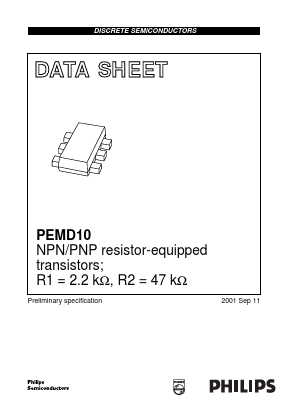 PEMD10 Datasheet PDF Philips Electronics