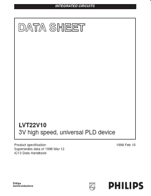 LVT22V10 Datasheet PDF Philips Electronics