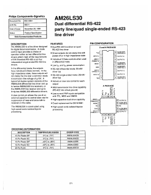 AM26LS30 Datasheet PDF Philips Electronics