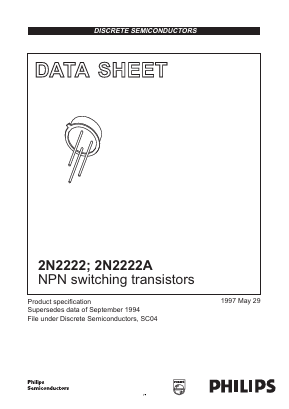 2N2222A Datasheet PDF Philips Electronics