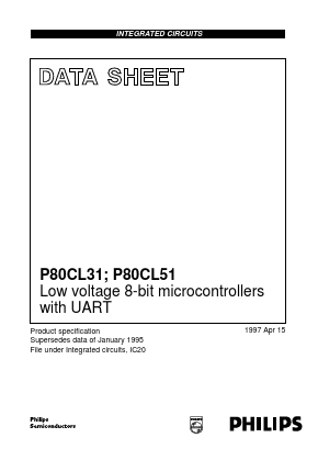 P80CL31 Datasheet PDF Philips Electronics