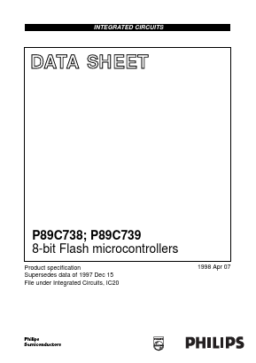 P89C739 Datasheet PDF Philips Electronics