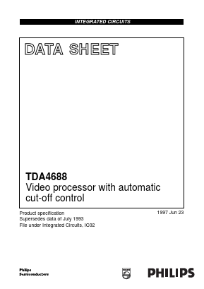 TDA4688 Datasheet PDF Philips Electronics