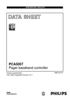 PCA5007H/000/F2 Datasheet PDF Philips Electronics