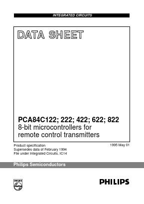 PCA84C122AT/073 Datasheet PDF Philips Electronics