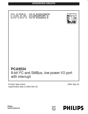PCA9534PW Datasheet PDF Philips Electronics