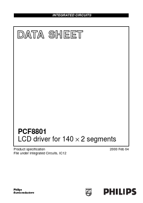 PCF8801 Datasheet PDF Philips Electronics