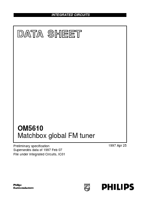 OM5610 Datasheet PDF Philips Electronics
