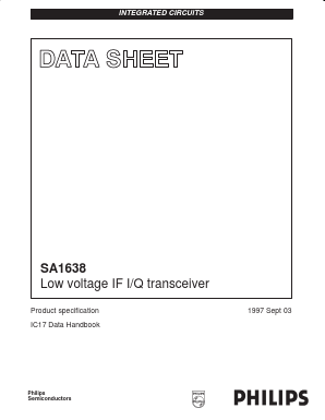 SA1638 Datasheet PDF Philips Electronics