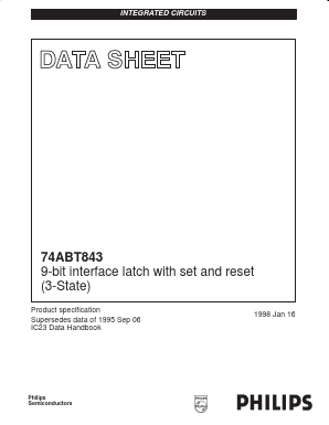 74ABT843 Datasheet PDF Philips Electronics