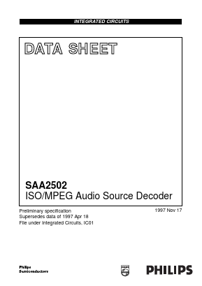 SAA2502H Datasheet PDF Philips Electronics