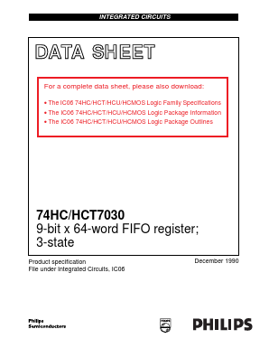 74HC7030 Datasheet PDF Philips Electronics